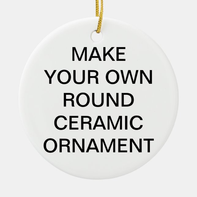 Ornement rond fait sur commande d'arbre de Noël de (Devant)