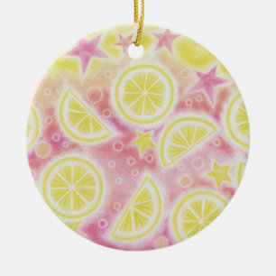 Ornement rose de limonade
