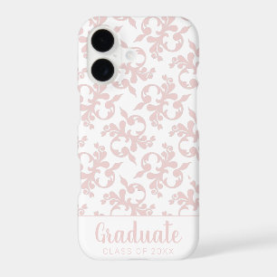 Ornement Rose Pâle Chic Rococo Diplômé
