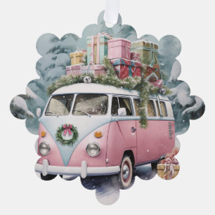 Ornement rose Vintage Vanagon