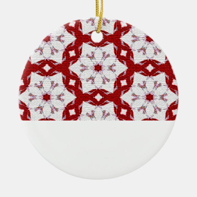 Ornement rouge Noël (Devant)