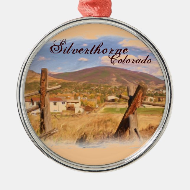 Ornement rustique de scène de Silverthorne le (Devant)