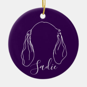Ornement Sadie (empreintes de pattes)