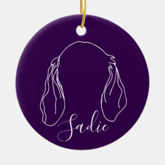 Ornement Sadie (empreintes de pattes)