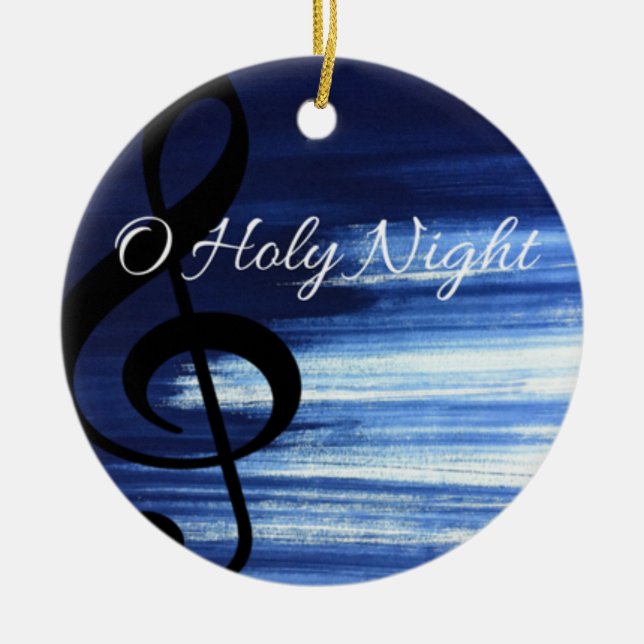 Ornement saint de Noël de nuit d'O (Devant)