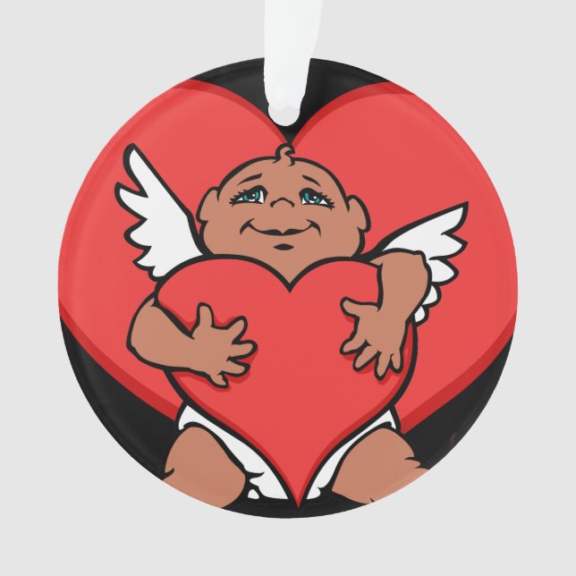 Ornement Saint Valentin Personnalisé Ornement Cupi (devant)