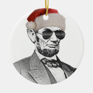 Ornement secret d'arbre de Noël de Lincoln Père