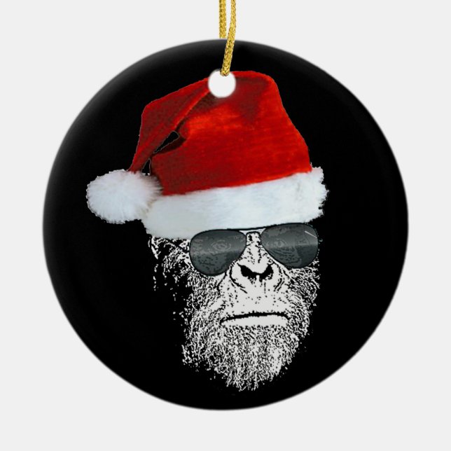 Ornement secret d'arbre de Noël de Sasquatch Père (Devant)