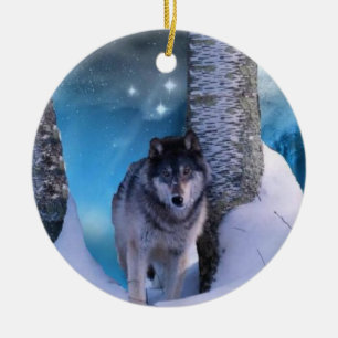 Ornement serein de loup