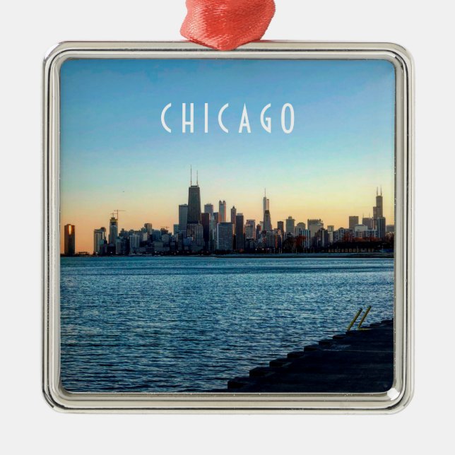 Ornement Skyline de Chicago (Devant)
