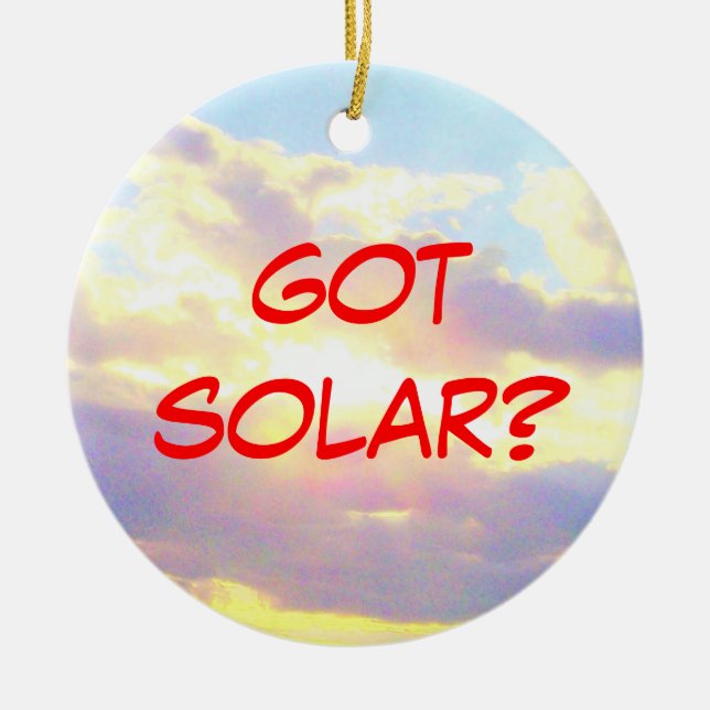 Ornement solaire obtenu (Devant)