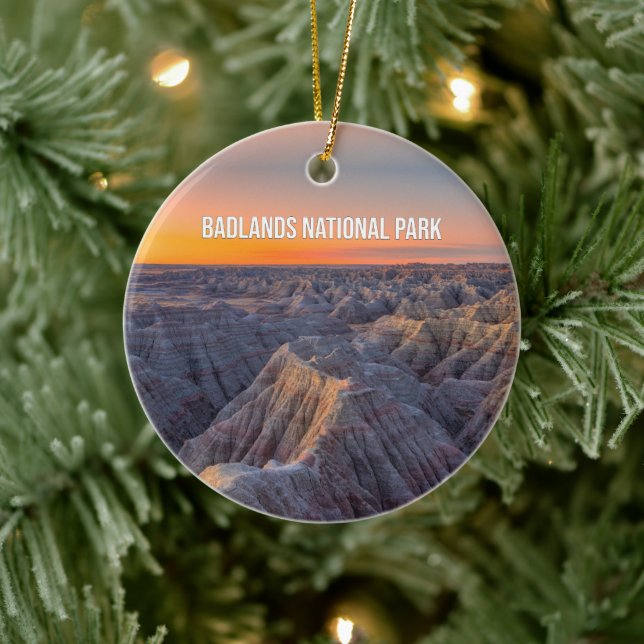 Ornement souvenir du parc national des Badlands (Arbre)