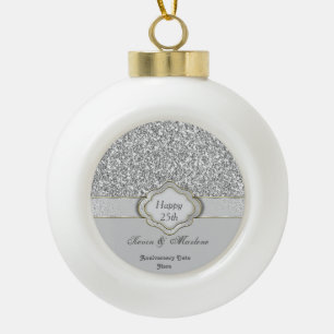 Ornement spécial en céramique du 25e anniversair