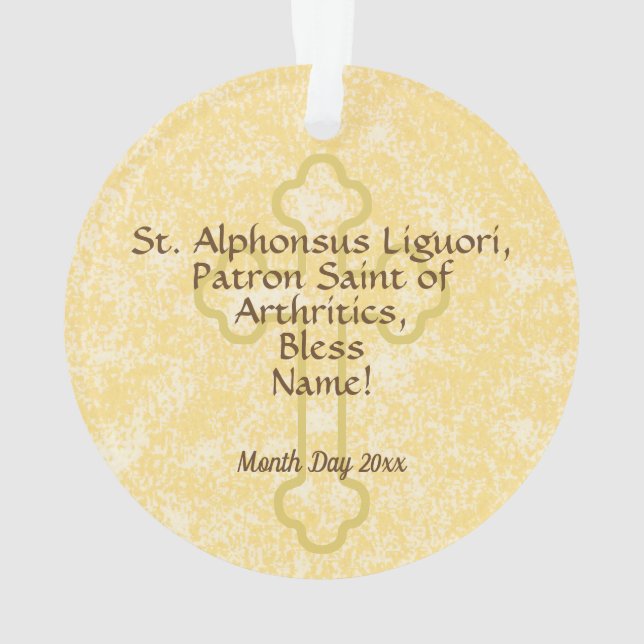 Ornement St. Alphonsus Liguori (SNV 02) (Round) (dos)