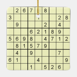 Ornement Sudoku Jaune