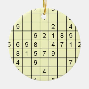 Ornement Sudoku Jaune
