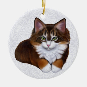 Ornement Tortoiseshell Maine Coon Kitten