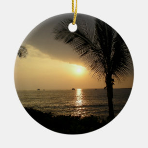 Ornement tropical personnalisé de vacances