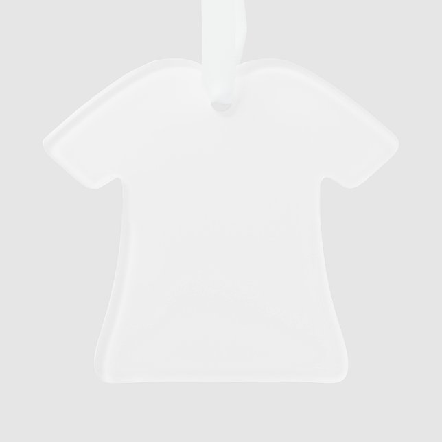 Ornement Tshirt Acrylique Faites votre propre (devant)