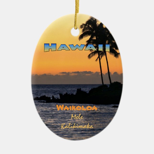Ornement : Twilight À Waikoloa (Oval) (Devant)