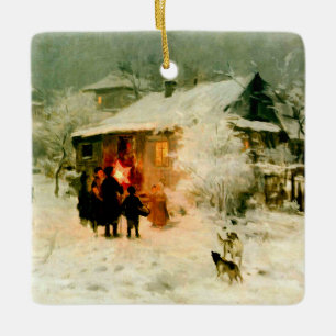 Ornement ukrainien de Carolers de Noël