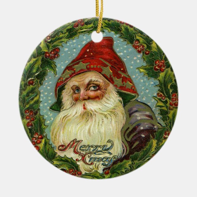 Ornement victorien du père noël (Devant)