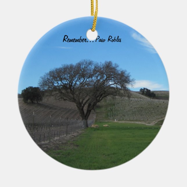 Ornement : Vignoble pittoresque de Paso Robles (Devant)