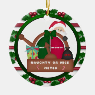 Ornement vilain ou Nice de Noël de mètre