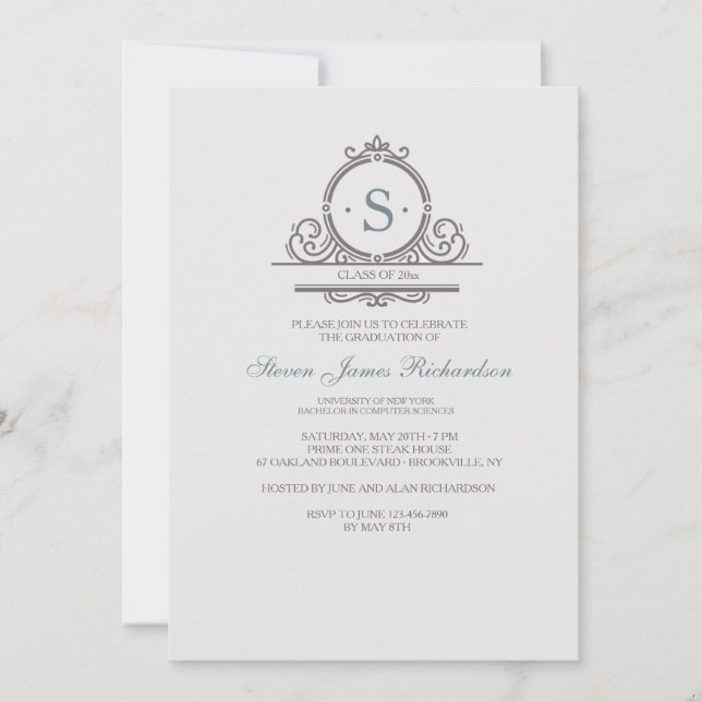 Ornement vintage 6 Invitation (Devant)