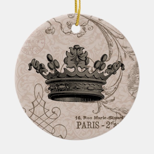 Ornement vintage de couronne… (Devant)