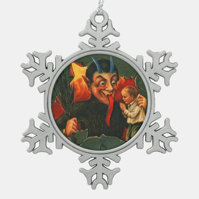 Ornement vintage de Krampus (Devant)