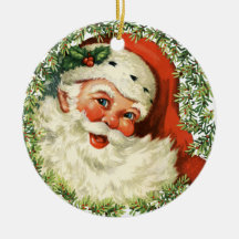 Ornement vintage de l'arbre de Noël Père Noël
