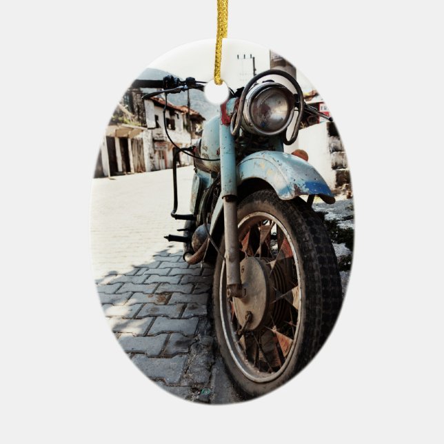 Ornement vintage de moto (Devant)