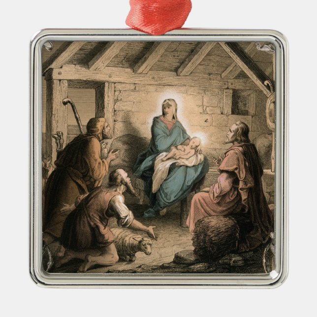 Ornement vintage de nativité (Devant)