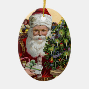 Ornement vintage de Noël de Père Noël
