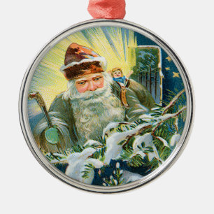 Ornement vintage de Père Noël d'Allemand