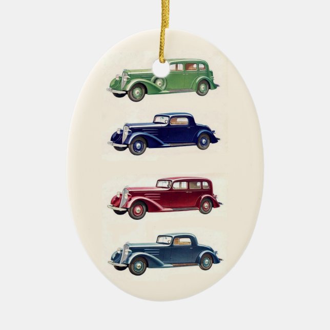 Ornement vintage de voitures (Devant)