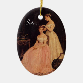 Ornement vintage élégant de soeurs