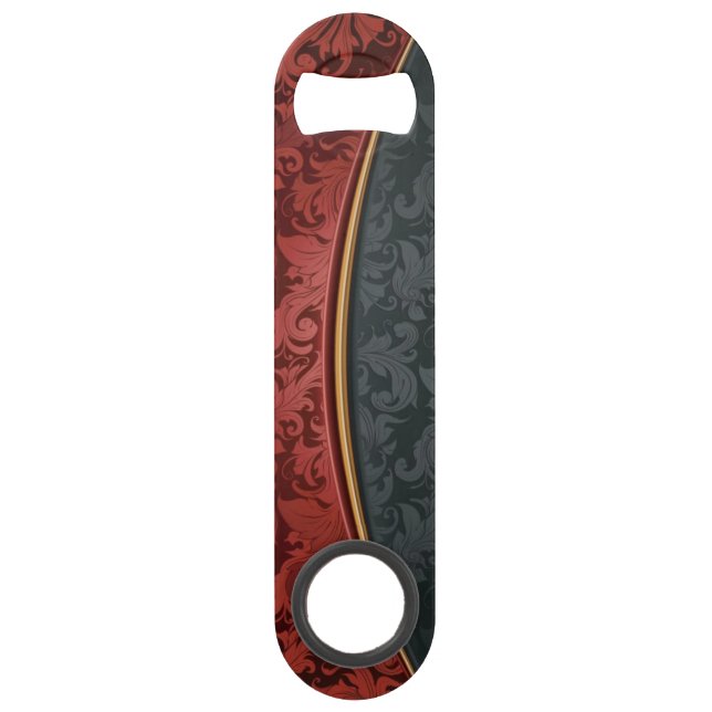 Ornement vintage rouge et noir (Devant)