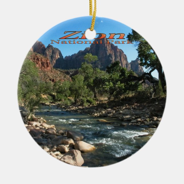 Ornement : Virgin River Et Watchman (Round) (Devant)