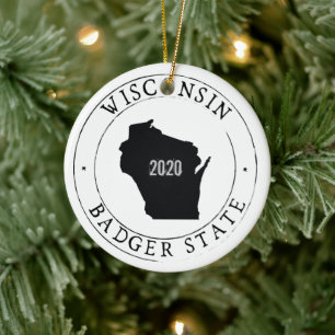 Ornement Wisconsin personnalisé