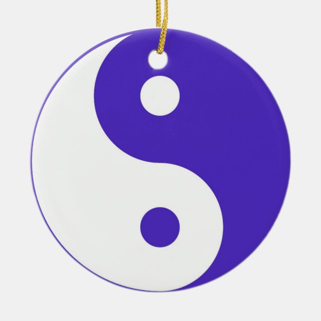 Ornement Yin & Yang pourpre (Devant)