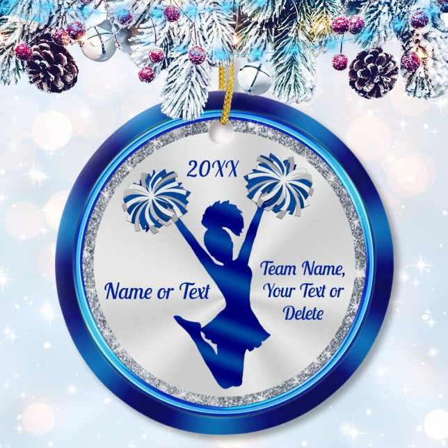 Ornements Cheerleading, Cadeaux Cheer Personnalisé (Cheer Christmas Ornaments. Cheer Ornaments. Cheerleading gifts for cheerleaders. Cheer gifts.)