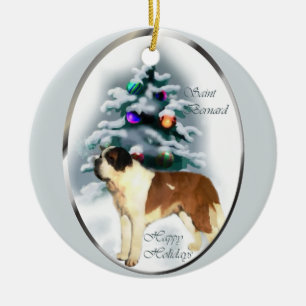 Ornements d'arbre de Noël de St Bernard