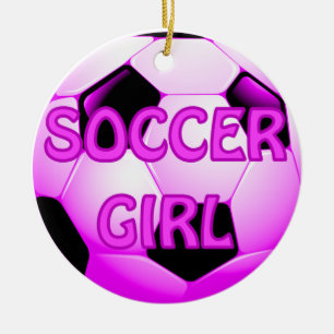 Ornements de fille du football