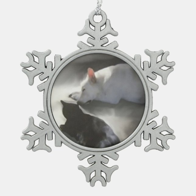 Ornements de flocon de neige d'étain (Devant)