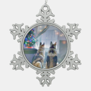 Ornements de flocon de neige d'étain