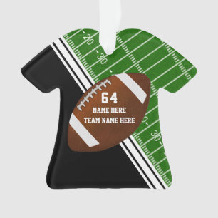 Ornements de football personnalisés en forme de J