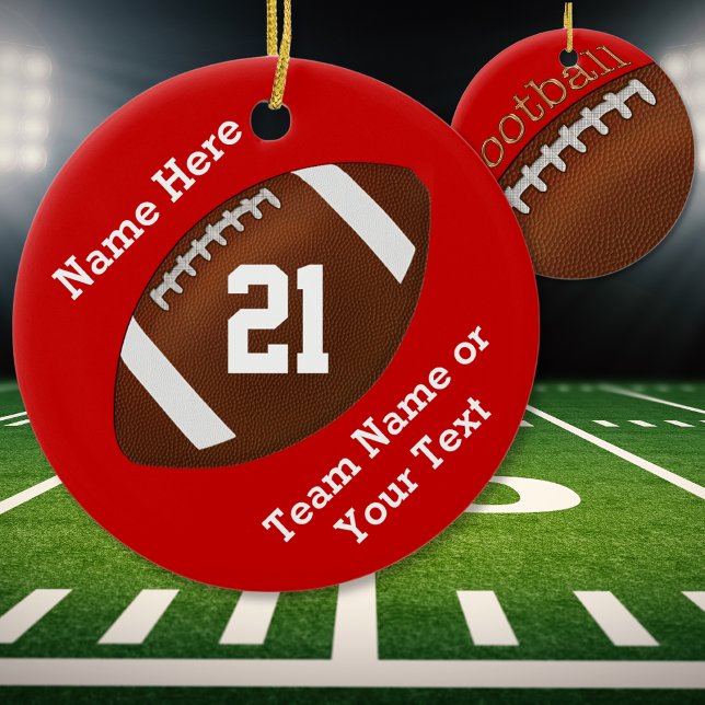Ornements de football personnalisés Nom, équipe, n (Créateur téléchargé)