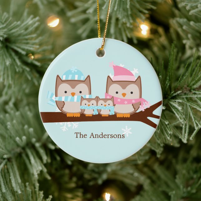 Ornements de la famille Owl (Arbre)